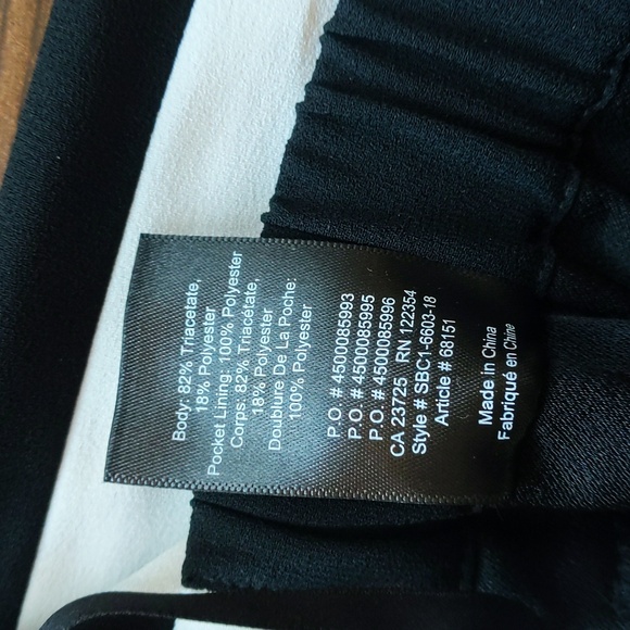 Aritzia Babaton Dexter Black Ankle Pants with White Stripe - Women's Small - Picture 5 of 7